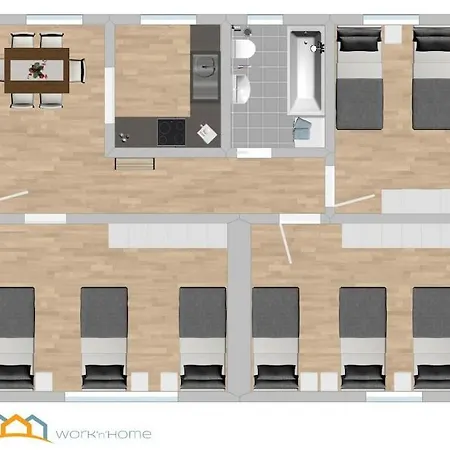 Apartment Sad626 - Geraeumige Monteurwohnung Schwandorf in Bayern